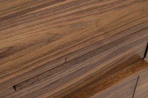 Homeroots 60" Walnut Manufactured Wood Six Drawer Double Dresser  Manufactured Wood 473113