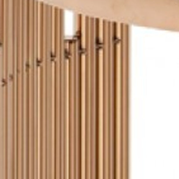 Homeroots 20" Rosegold And Black Glass And Stainless Steel Round End Table With Shelf   473152