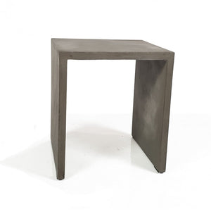 Homeroots Minimalist Dark Gray Concrete Silhouette End Or Side Table   473154