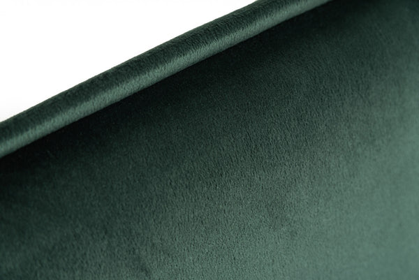 Homeroots 53" Green And Dark Brown Upholstered Velvet Dining Bench  Metal 473161