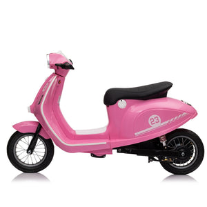 English Elm 24v Kids Electric Dirt Bike with Pneumatic Tires Suspension and Bluetooth for Ages 8-14 W1578P297858