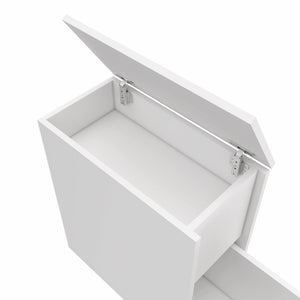 Homeroots 24" White One Drawer Bathroom Storage Cabinet   473308