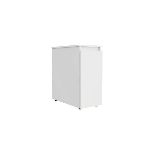 Homeroots 24" White One Drawer Bathroom Storage Cabinet   473308