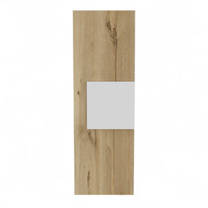HomeRoots Light Oak Vertical Hanging Cabinet - Stylish, Moisture-Resistant Storage for Modern Bathrooms & More 473309