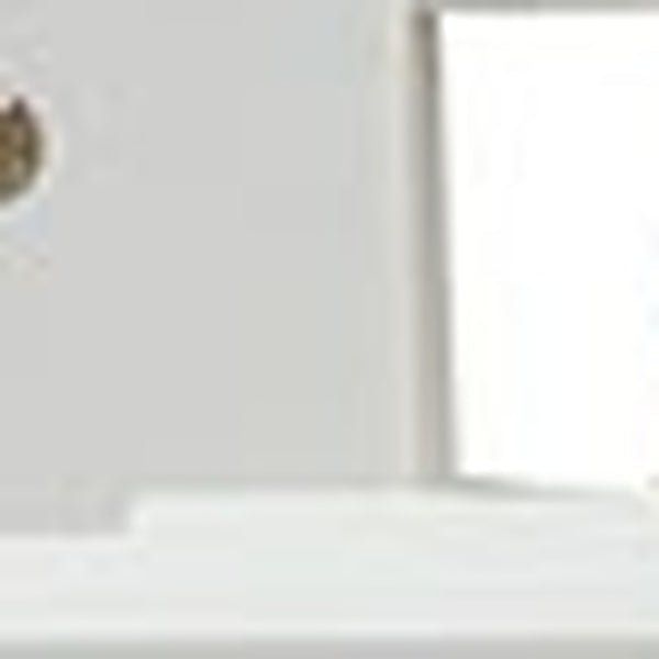 Homeroots White Wood Twin Bed Frame  Manufactured Wood 473476