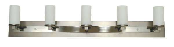 Framburg 5-light Elegant Mercer Sconce – Handcrafted In The Usa With Durable Metal Components For Timeless Style Satin Pewter With Polished Nickel Metal 4735 Sp/Pn