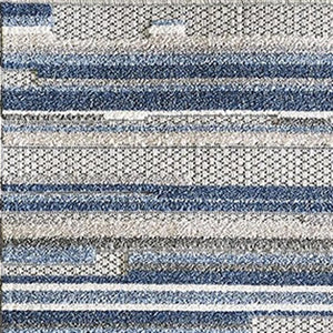 HomeRoots 5' Refreshing Blue Abstract Area Rug - Stain Resistant, Durable & Versatile for Indoor and Outdoor Spaces 8' X 10' Rectangle 473664