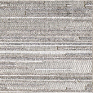 Homeroots 7' X 9' Gray Abstract Stain Resistant Indoor Outdoor Area Rug  Uv,Treated Polypropylene 473686