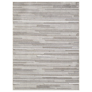 HomeRoots 5' Gray Abstract Area Rug – Stain Resistant, Durable Design for Indoor & Outdoor Living Spaces 8' X 10' Rectangle 473688