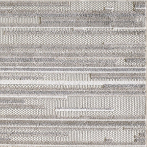 HomeRoots 5' Gray Abstract Area Rug – Stain Resistant, Durable Design for Indoor & Outdoor Living Spaces 8' X 10' Rectangle 473688