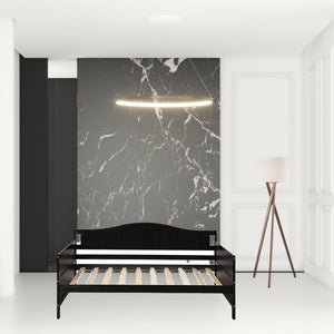 Homeroots Espresso Wood Twin Bed Frame  Manufactured Wood 473800