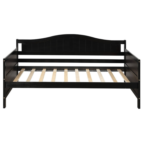 Homeroots Espresso Wood Twin Bed Frame  Manufactured Wood 473800