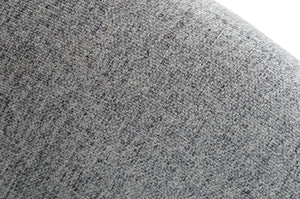 Homeroots 28" Modern Grey Linen Fabric Chunky Wingback Chair   473840