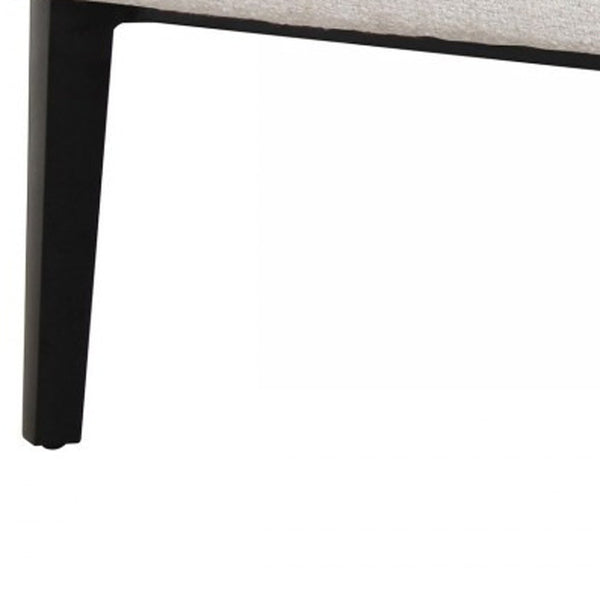 Homeroots White Faux Leather Wingback Accent Chair   473842