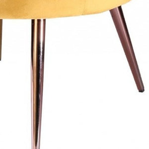 Homeroots 34" Modern Golden Seashell Accent Chair   473843