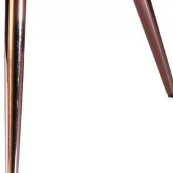 Homeroots 34" Modern Golden Seashell Accent Chair   473843