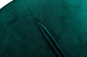 Homeroots 31" Green And Black Steel Low Back Bar Height Bar Chair   473880