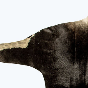 Homeroots 5' X 7' Grey Normande Cowhide Ombre Cowhide Handmade Area Rug  Cowhide 473906