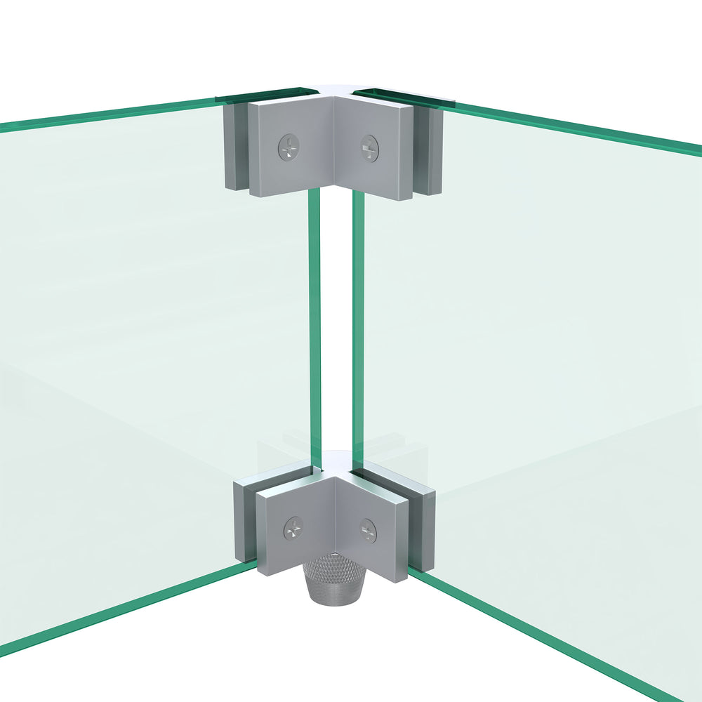 Homeroots 14" Square Glass Fire Pit Flame Protector   473912