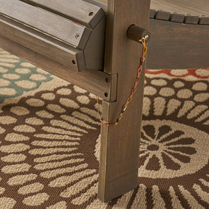 English Elm Christopher Knight Home® - HOLLYWOOD Acacia Wood Foldable Adirondack Chair for Patio & Poolside — Weather-Resistant, Classic Comfort Grey 39.25 L x 24.5 W x 7.75 H 62399.00GRY