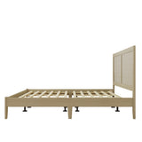 Christopher Knight Home® - Noble House - - Solid Wood Platform California King Bed With Rattan