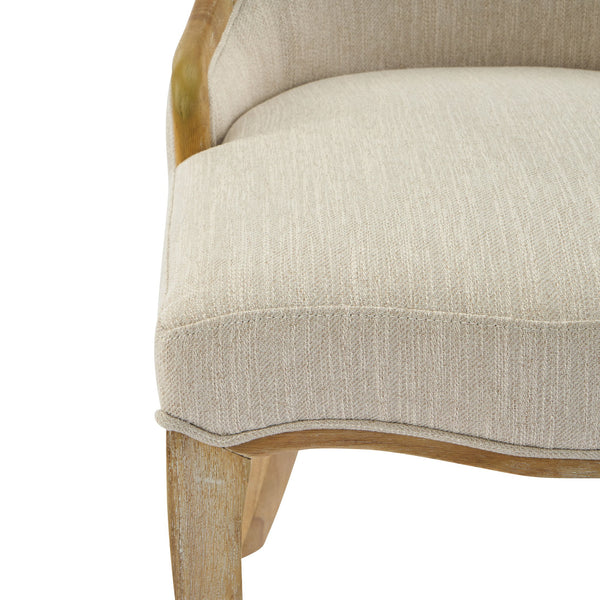 English Elm Christopher Knight Home® - Heart-Back Wingback Dining Chairs Set Of 4 - Elegant Upholstered Comfort With Natural Wood Legs N768P283429N_4