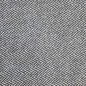 Homeroots Dark Grey And White Dreamy Soft Herringbone Throw Blanket  Cotton 474023