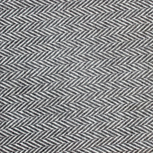 Homeroots Dark Grey And White Dreamy Soft Herringbone Throw Blanket  Cotton 474023