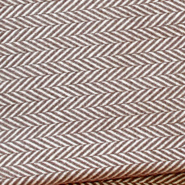 Homeroots Brown And White Dreamy Soft Herringbone Throw Blanket  Cotton 474032
