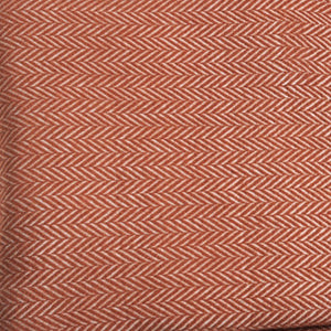 Homeroots Orange And White Dreamy Soft Herringbone Throw Blanket  Cotton 474033