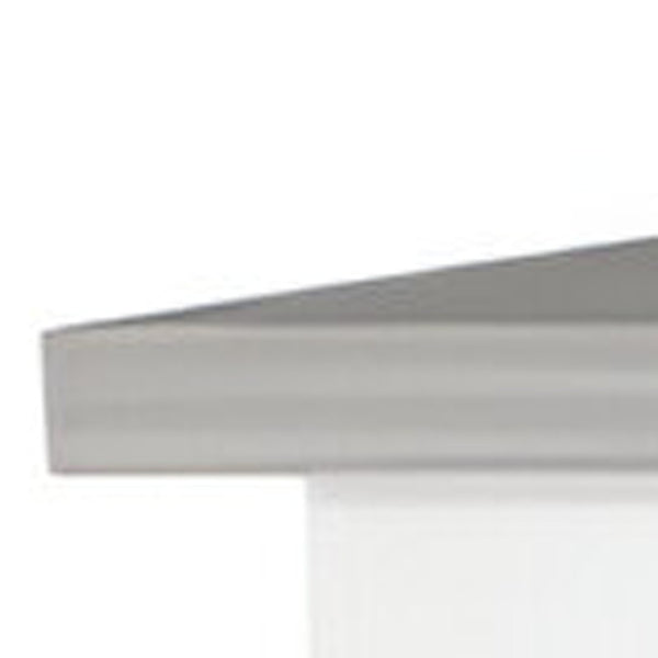 HomeRoots White Kitchen Island with Gray Countertop - Stylish & Functional Storage Solution for Every Home 474093