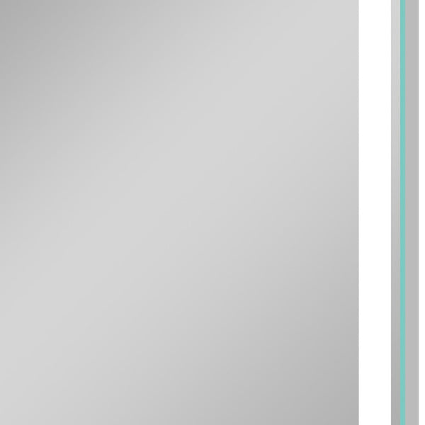 Homeroots 40" Silver Lighted Unframed Bathroom Vanity Mirror  Glass 474120