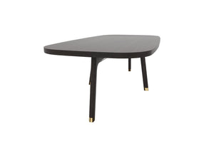 Homeroots 52” Mod Scandi Black Wood Coffee Table   474127