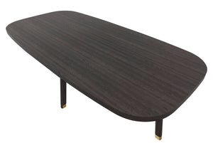 Homeroots 52” Mod Scandi Black Wood Coffee Table   474127