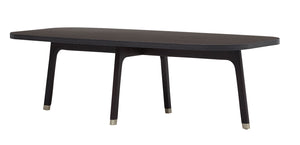 Homeroots 52” Mod Scandi Black Wood Coffee Table   474127