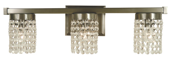 Framburg 3-light Handcrafted Crystal Sconce – Elegant Design With 30% Leaded Austrian Crystal For Luxury Ambiance Brushed Nickel Metal 4743 Bn