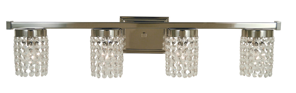 Framburg 4-light Stunning Crystal Gemini Sconce - Handcrafted Elegance Made In The U.S.A For Your Home Polished Silver With Clear Crystal Metal 1994 Ps