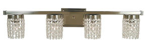 Framburg 4-light Stunning Crystal Gemini Sconce - Handcrafted Elegance Made In The U.S.A For Your Home Polished Nickel Metal 4744 Pn
