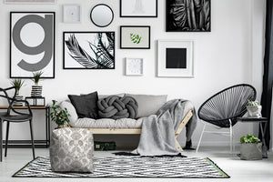 Homeroots 17" Taupe Polyester Cube Indoor Outdoor Pouf Ottoman Taupe,Beige  474483