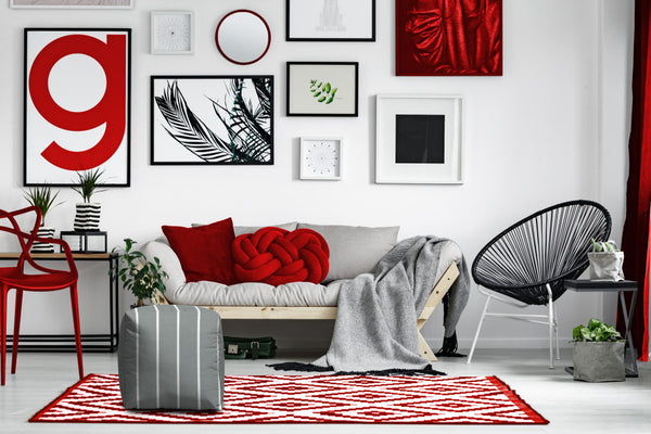 Homeroots 17" Gray Polyester Cube Striped Indoor Outdoor Pouf Ottoman Grey  474486