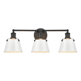 Holgate 24'' Wide 3-Light Vanity Light - Charcoal 47462/3 Elk Lighting