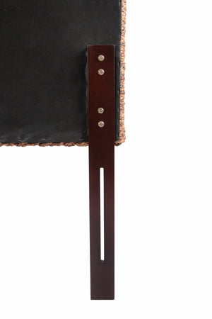 Homeroots Brown Natural And Rustic Woven Banana Leaf Straight King Size Headboard  Woven Banana Leaf 474690