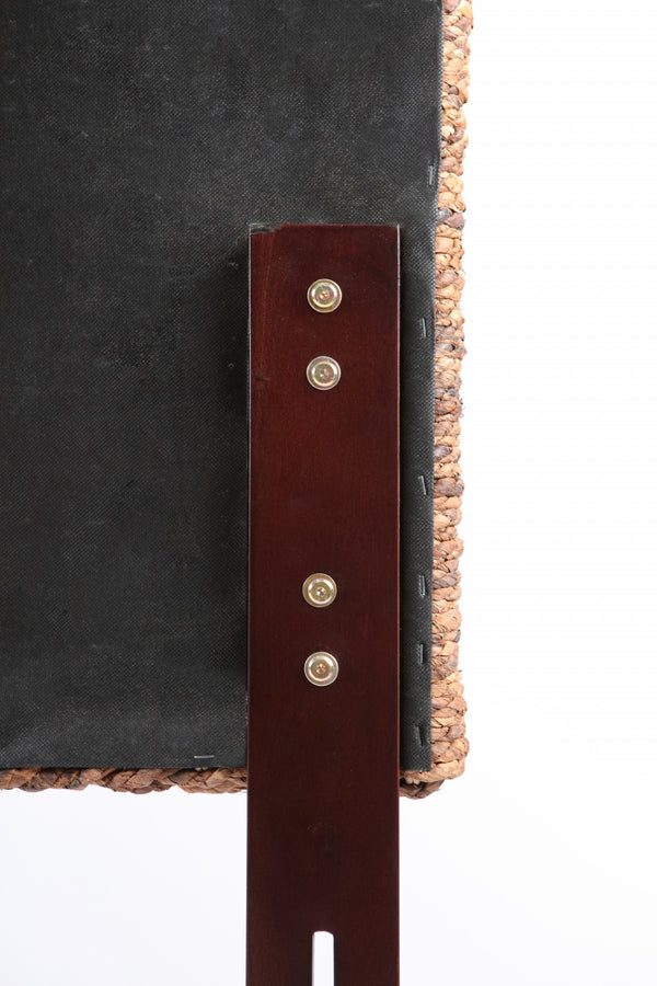 Homeroots Brown Natural And Rustic Woven Banana Leaf Straight Queen Size Headboard  Woven Banana Leaf 474692