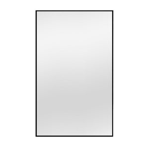 HomeRoots 51" Modern Black Metal Full-Length Hanging Mirror - Versatile Wall Mount for Any Room Style 474696