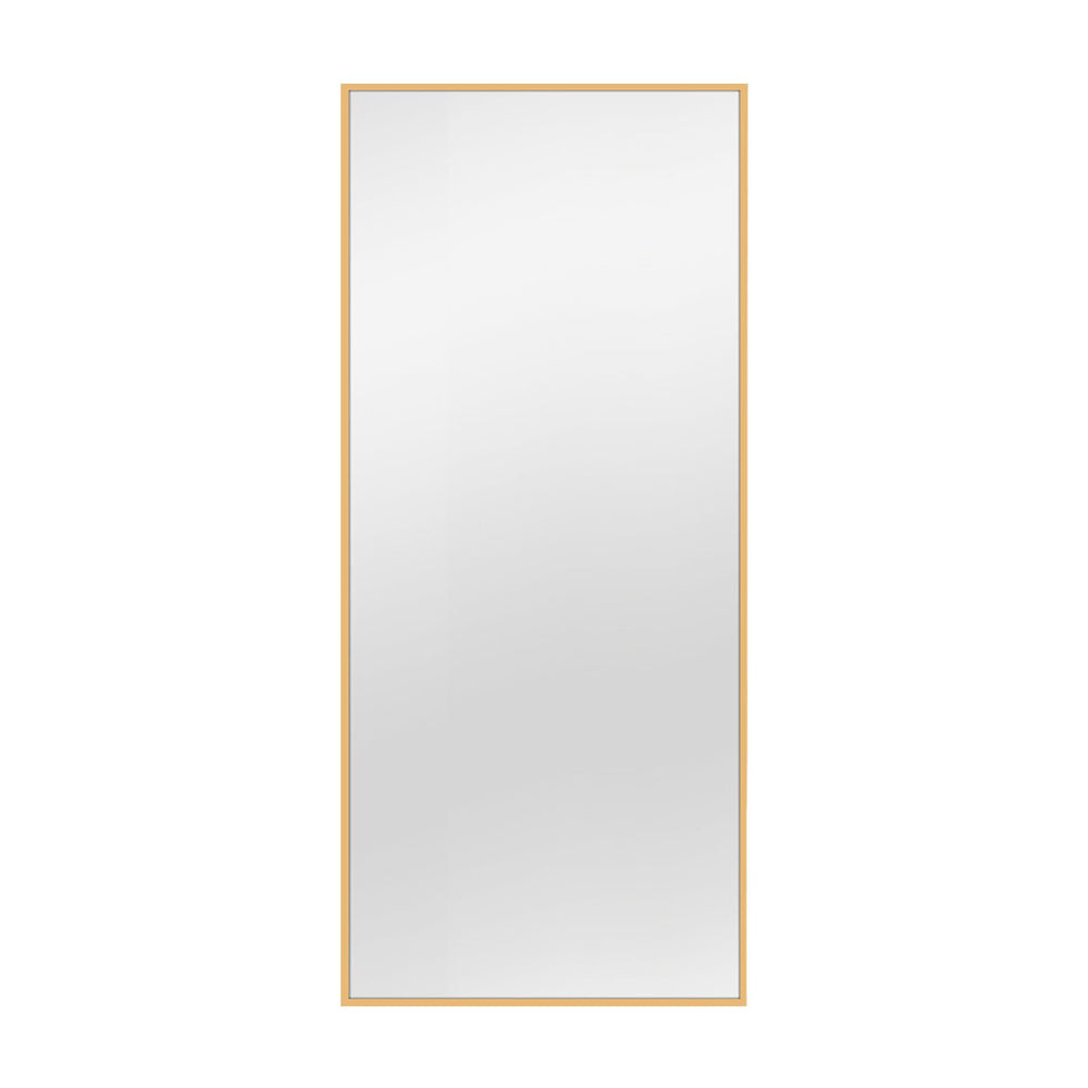 Homeroots 71" Gold Metal Framed Bathroom Vanity Mirror  Glass 474704
