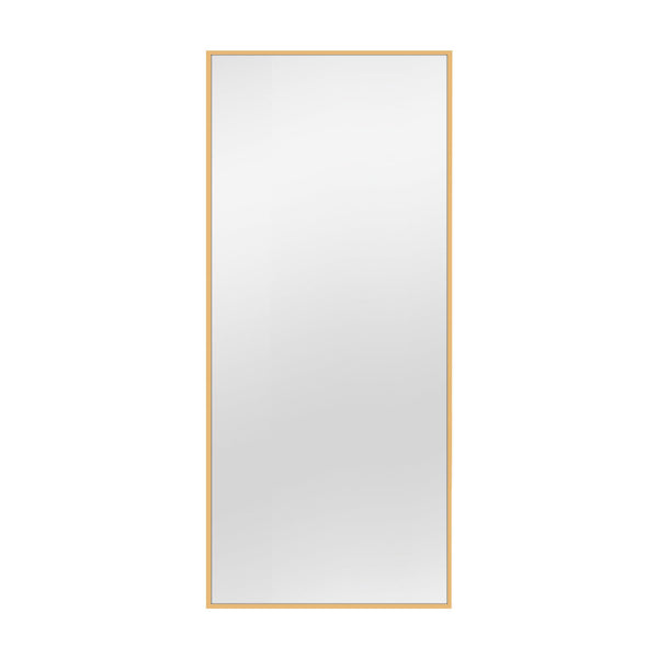 Homeroots 71" Gold Metal Framed Bathroom Vanity Mirror  Glass 474704