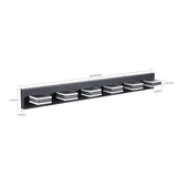 English Elm Modern 6-Light Led Vanity Light - Sleek Bathroom Wall Fixture, Iron & Acrylic, Dimmable & Energy-Efficient, Ideal For Mirror Lighting