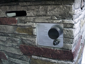 Homeroots Outdoor Brown Wood And Brick Square Gas Fire Pit With Lava Rocks   475086