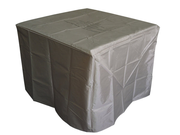 Homeroots Outdoor Brown Wood And Brick Square Gas Fire Pit With Lava Rocks   475086