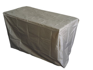 Homeroots Rectangular Grey Brick Gas Fire Pit With Lava Rocks   475089